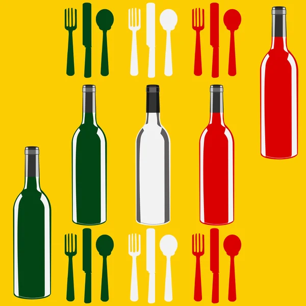 Plantilla de menú de vino italiano — Vector de stock