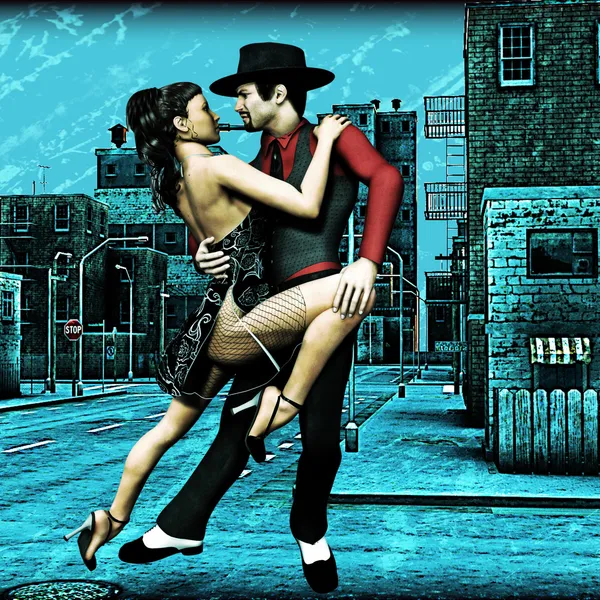 Städernas tango — Stockfoto