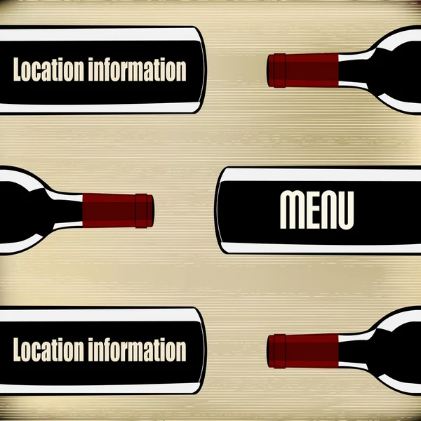 Wina menu szablon — Wektor stockowy