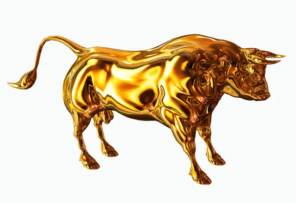 Toro dorado —  Fotos de Stock