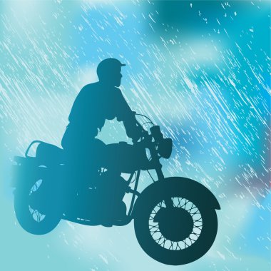 motosikletçi için Rain