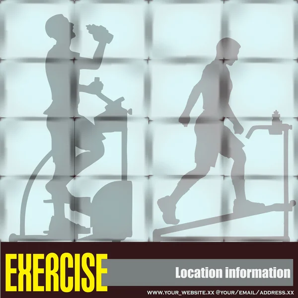 Fenêtre d'exercice — Image vectorielle
