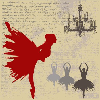 Ballerina Background clipart