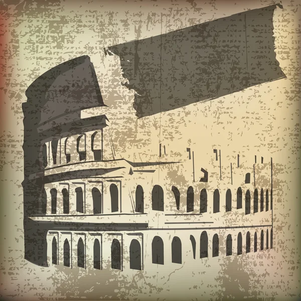 Colosseo grunge — Vettoriale Stock