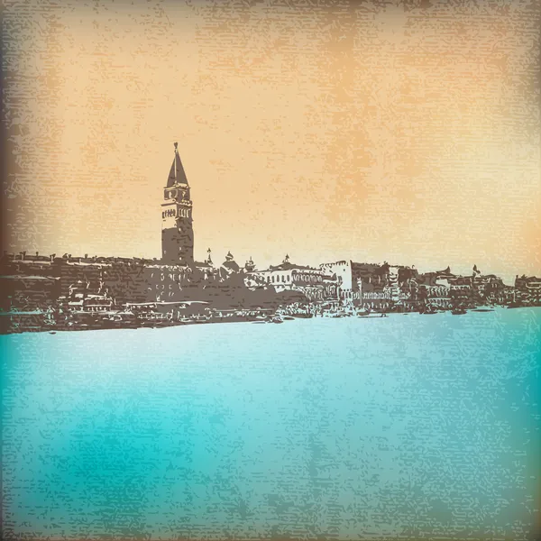 Venetian Vintage arrière-plan — Image vectorielle