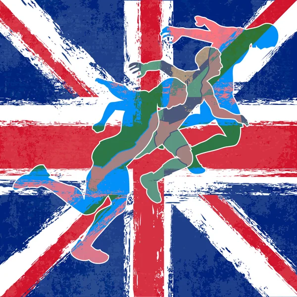Londyn 2012, sprinterzy — Wektor stockowy