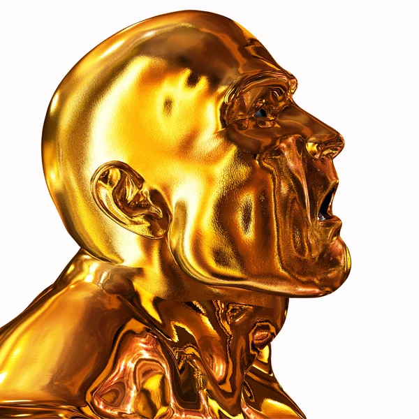 Golden Head — Stock Photo, Image