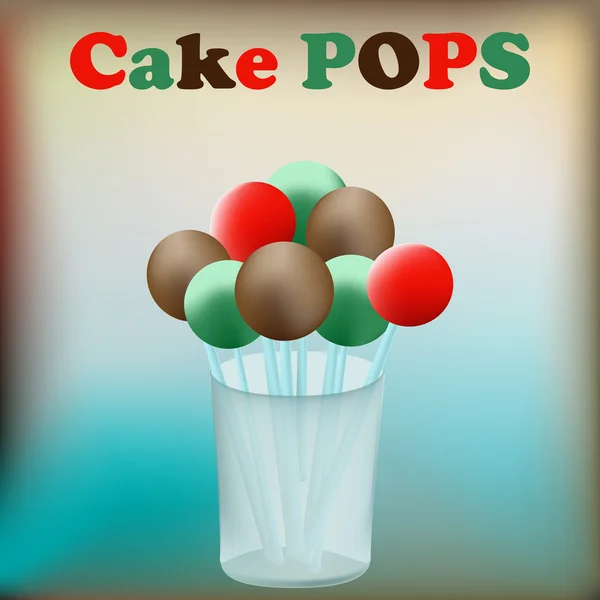 Cake Pops — Stock Vector