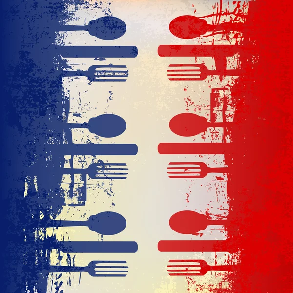 Francuski szablon menu — Wektor stockowy