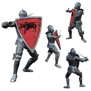 Knight in Full Armour clipart