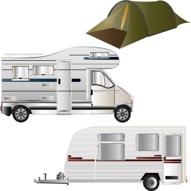 Camping and Caravaning clipart