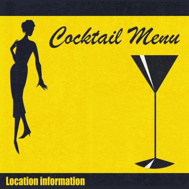 Cocktail Menu Template clipart
