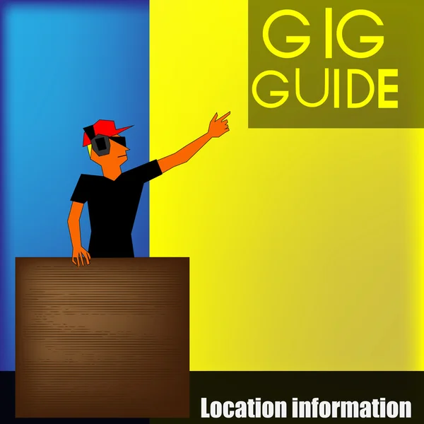 DJ Gig Guide — стоковый вектор
