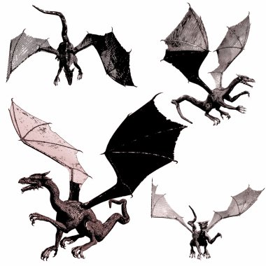 Dragons clipart