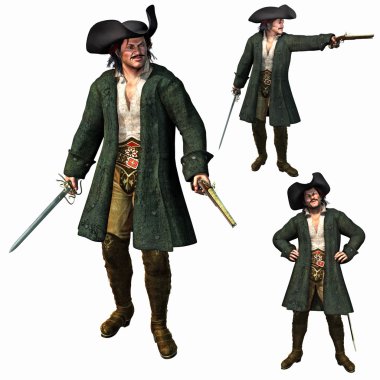 The Pirate Captain clipart