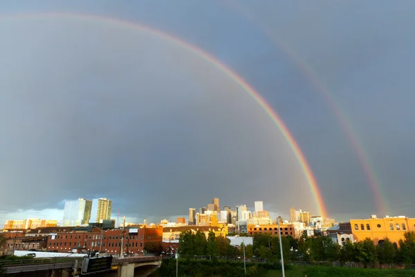 Double pluie sur Denver — Photo