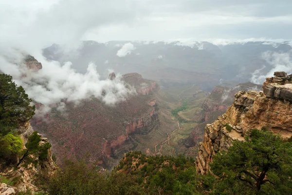 Grand canyon moln inversion landskap — Stockfoto