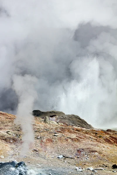 Ενεργό πεδίο geyser yellowstone — Φωτογραφία Αρχείου