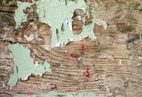 Grunge madeira coberta com textura de pintura de descascamento — Fotografia de Stock