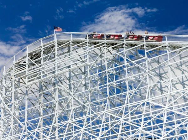 stock image Thrill Seekers Exciting Rollercoaster Ride