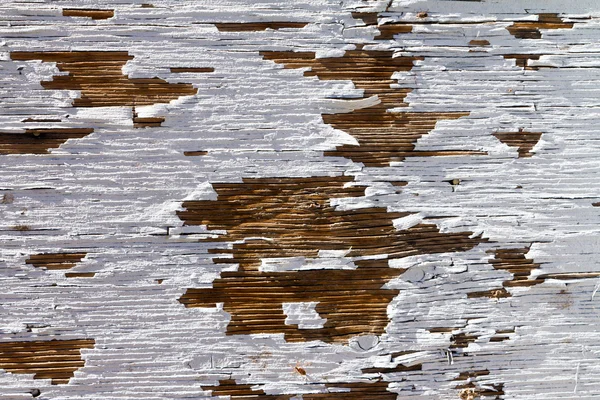 Old Wood With Peeling White Paint Texture — Stock Photo, Image