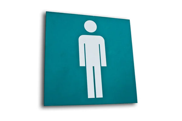 Toilet male plate — Stock Photo, Image