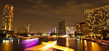 Bangkok, Tayland başkenti şehir gece