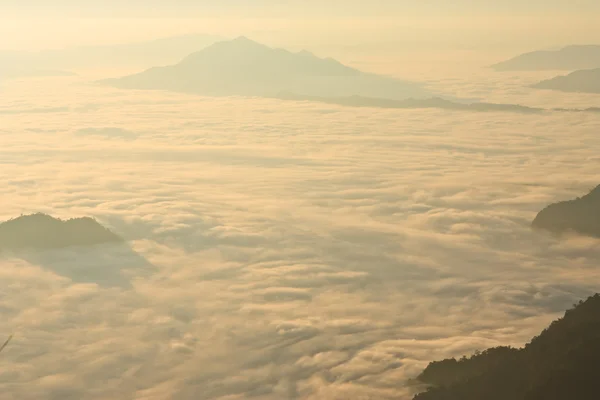 stock image Morning mist in valley