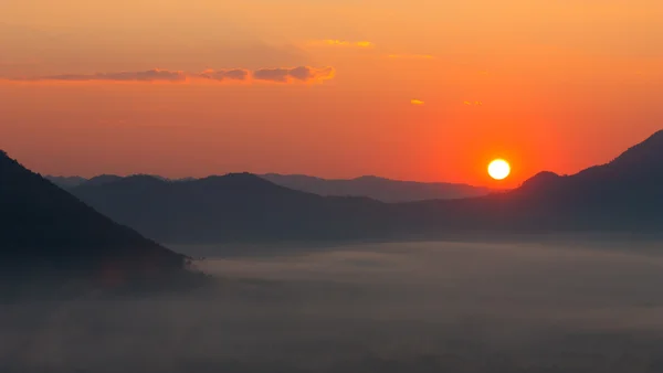 stock image Morning over mountain in northeast of Thailand