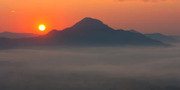 stock image Morning over mountain in northeast of Thailand