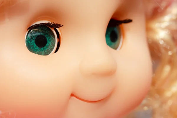 Girl doll face — Stock Photo, Image