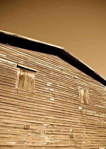 Старий будинок деревини — стокове фото