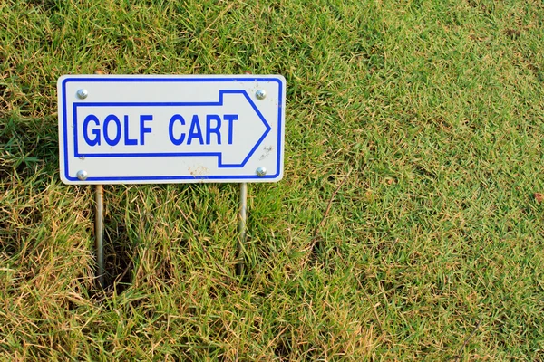 Golf cart yön işareti