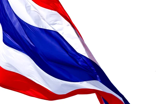 Streaming Thai zászló elszigetelt fehér background — Stock Fotó