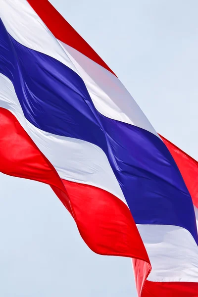 Streaming Thai flag isolated on white background — Stock Photo, Image