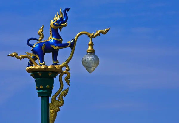 Native Thai style street lamp pillar — Stock Photo, Image
