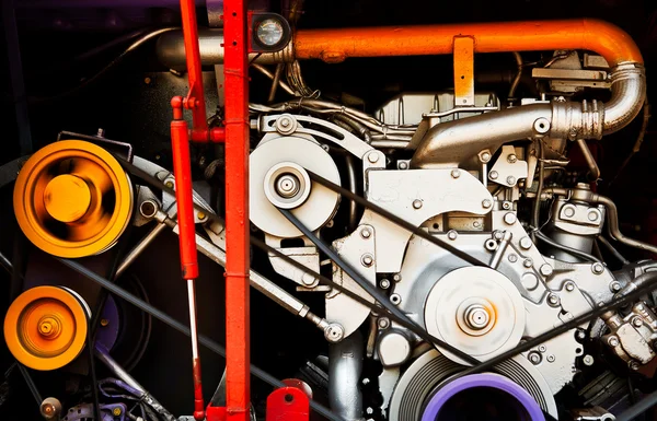 Heldere kleur oude motor — Stockfoto
