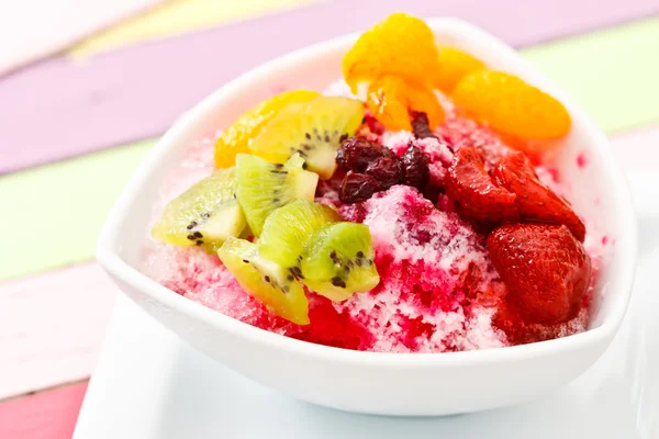 stock image Mixed fruits on ice