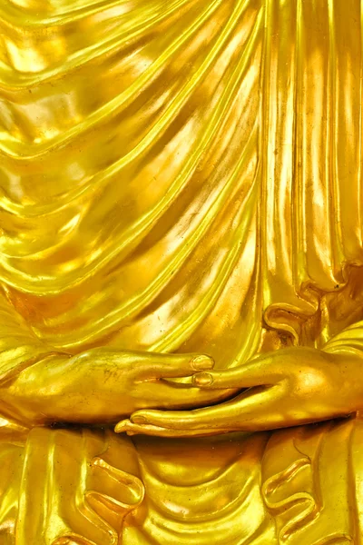 Τα χέρια της την εικόνα του Βούδα — Φωτογραφία Αρχείου