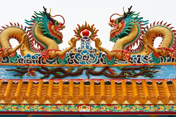 Chiński styl dachu decration — Zdjęcie stockowe