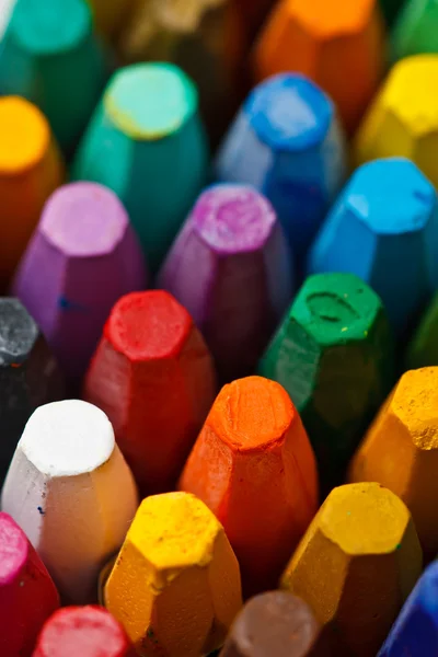 Stack of oil pastels — Stock Photo, Image