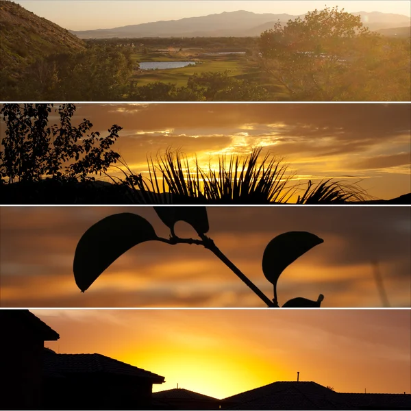 Cuatro puestas de sol —  Fotos de Stock