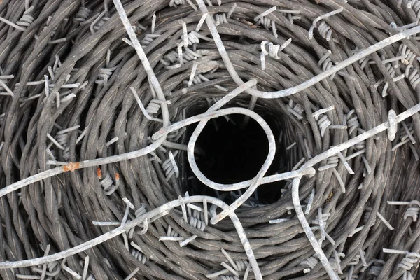 Spool of barbed wire — Stock Photo, Image
