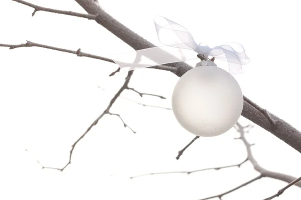 White christmas ornament — Stock Photo, Image