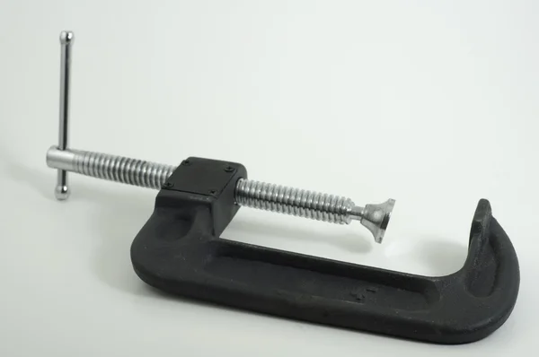 C clamp on white background — Stock Photo, Image