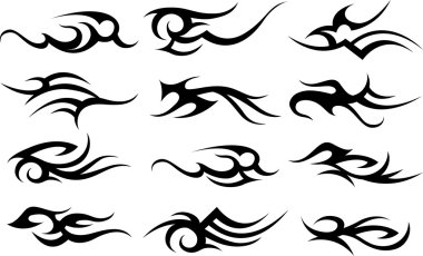 Abstract scroll symbol clipart