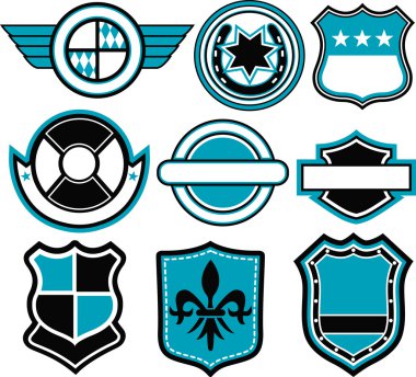 Badge symbol design clipart