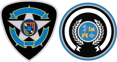 Emblem badge set clipart