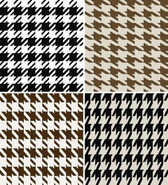 Fashion abstract hounds tooth pattern clipart