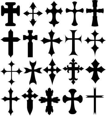 Cross sign design clipart